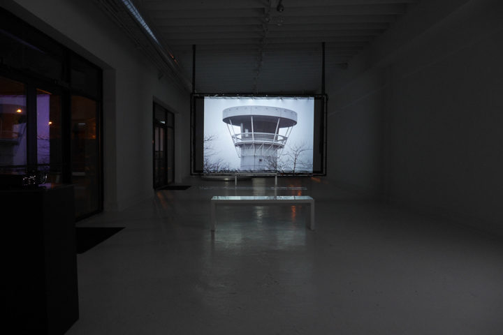Nacelle: a video art exhibition by Marco G. Ferrari, Blanc Gallery, Chicago, IL, February 28–May 1, 2015. View of Nacelle, 2013–15.