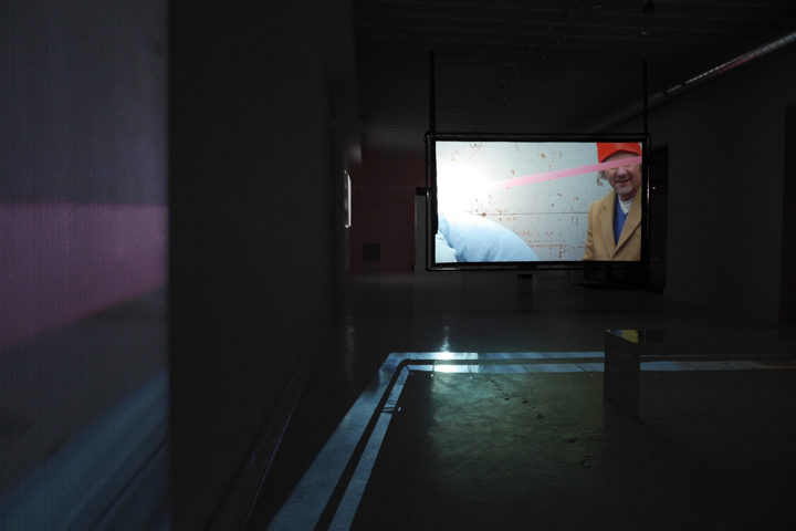 Nacelle: a video art exhibition by Marco G. Ferrari, Blanc Gallery, Chicago, IL, February 28–May 1, 2015. View of Nacelle, 2013–15.