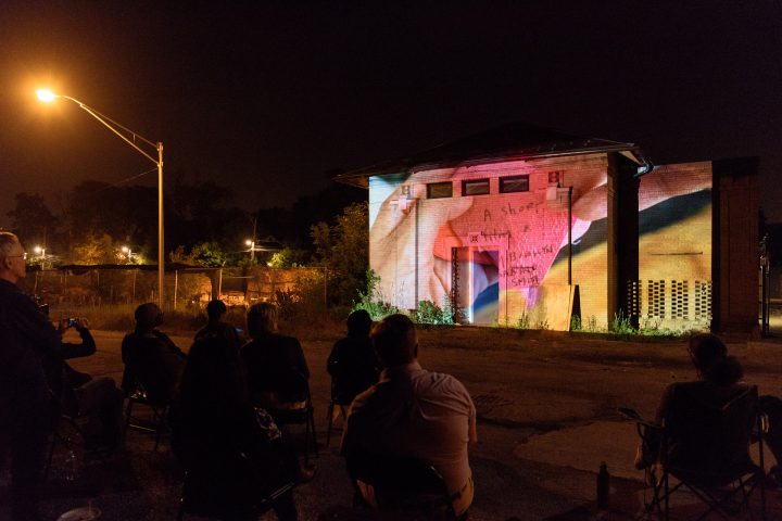 Self + Otherness, Spring Class Student Expanded Cinema Projection Event, Grand Crossing, Chicago, Illinois, June 4, 2016, organized by Marco G. Ferrari, with the support of Rebuild Foundation/ Black Cinema House.