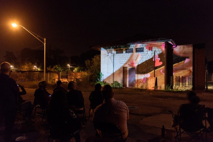Self + Otherness, Spring Class Student Expanded Cinema Projection Event, Grand Crossing, Chicago, Illinois, June 4, 2016, organized by Marco G. Ferrari, with the support of Rebuild Foundation/ Black Cinema House.