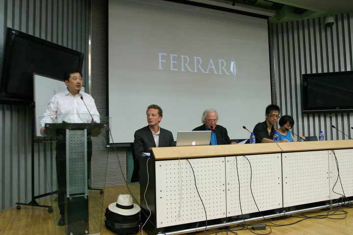 Virginio Ferrari, Visual Arts Gallery, College of Art and Design, Beijing University of Technology, China, September 15–16, 2010, solo exhibit. Artist talk with students.