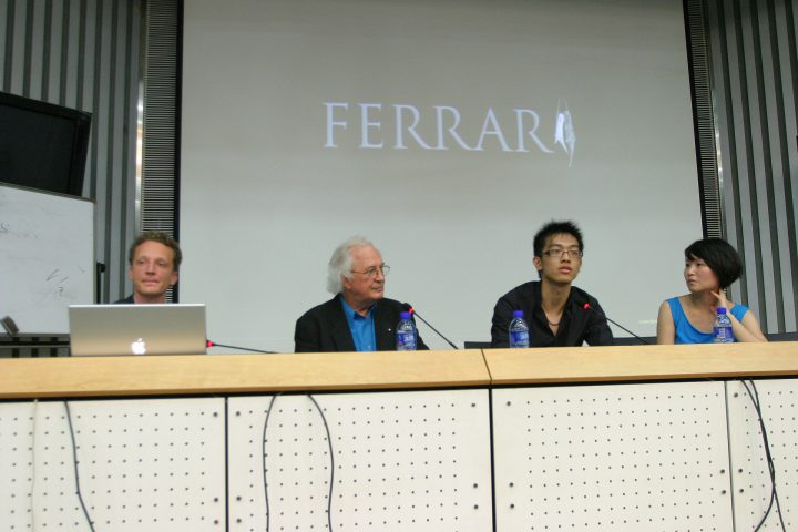 Italian sculptor: Virginio Ferrari, Visual Arts Gallery, College of Art and Design, Beijing University of Technology, China, September 15–16, 2010, solo exhibit. Artist talk with students.