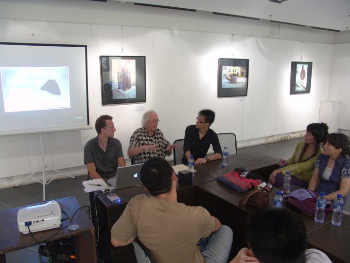 Virginio Ferrari, Visual Arts Gallery, College of Art and Design, Beijing University of Technology, China, September 15–16, 2010, solo exhibit. Artist talk with Industrial Design Department.